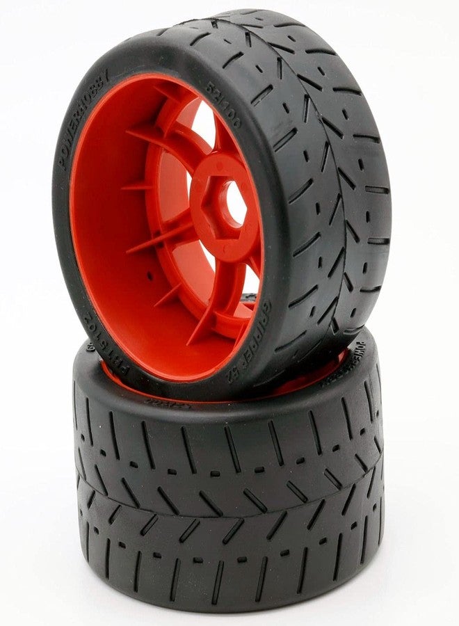 Power Hobbies Powerhobby 1/8 Gripper 54/100 Belted Mounted Rear Tires/Wheels 17mm (2) Arrma Felony/Infraction/Limiitless (Red) - Image 3